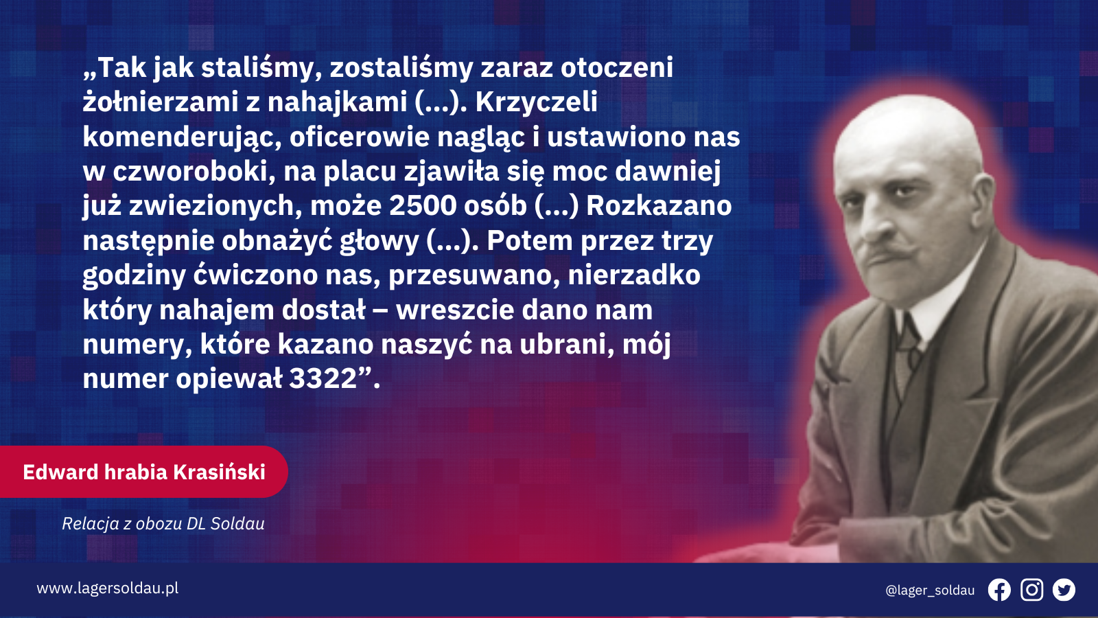 Więzień Soldau Edward hrabia Krasiński